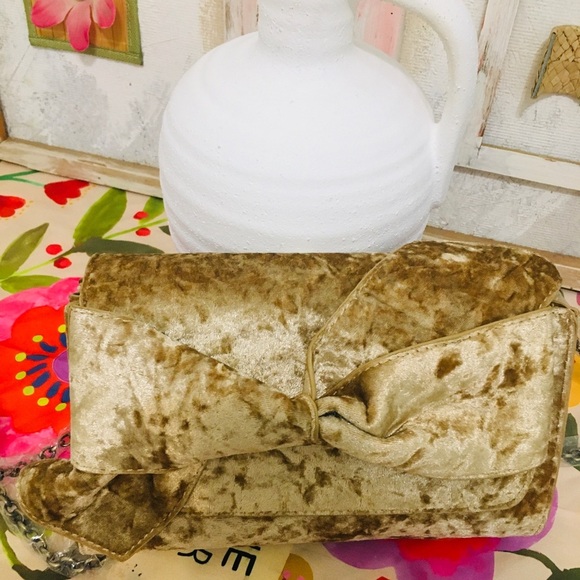 Anthropologie‎ crushed velvet shoulder bag nwot - Picture 5 of 8